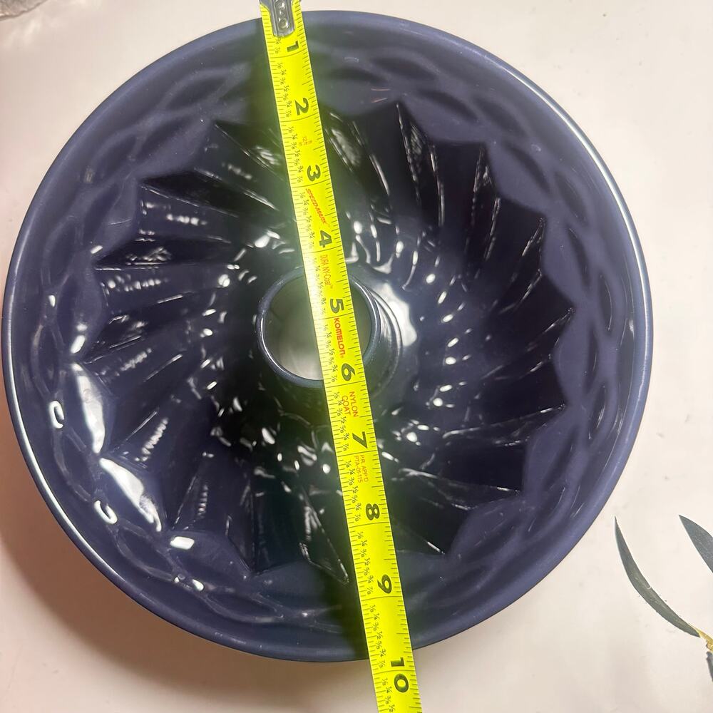 Dr Oetker Gugelhupf bundt 10" x 5" Baking Enamelled Pastry Form Sponge cake BLUE - Picture 6 of 15